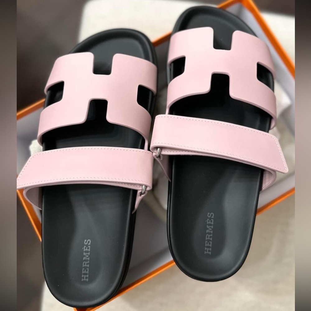Hermès Chypre sandal Rose Cancan